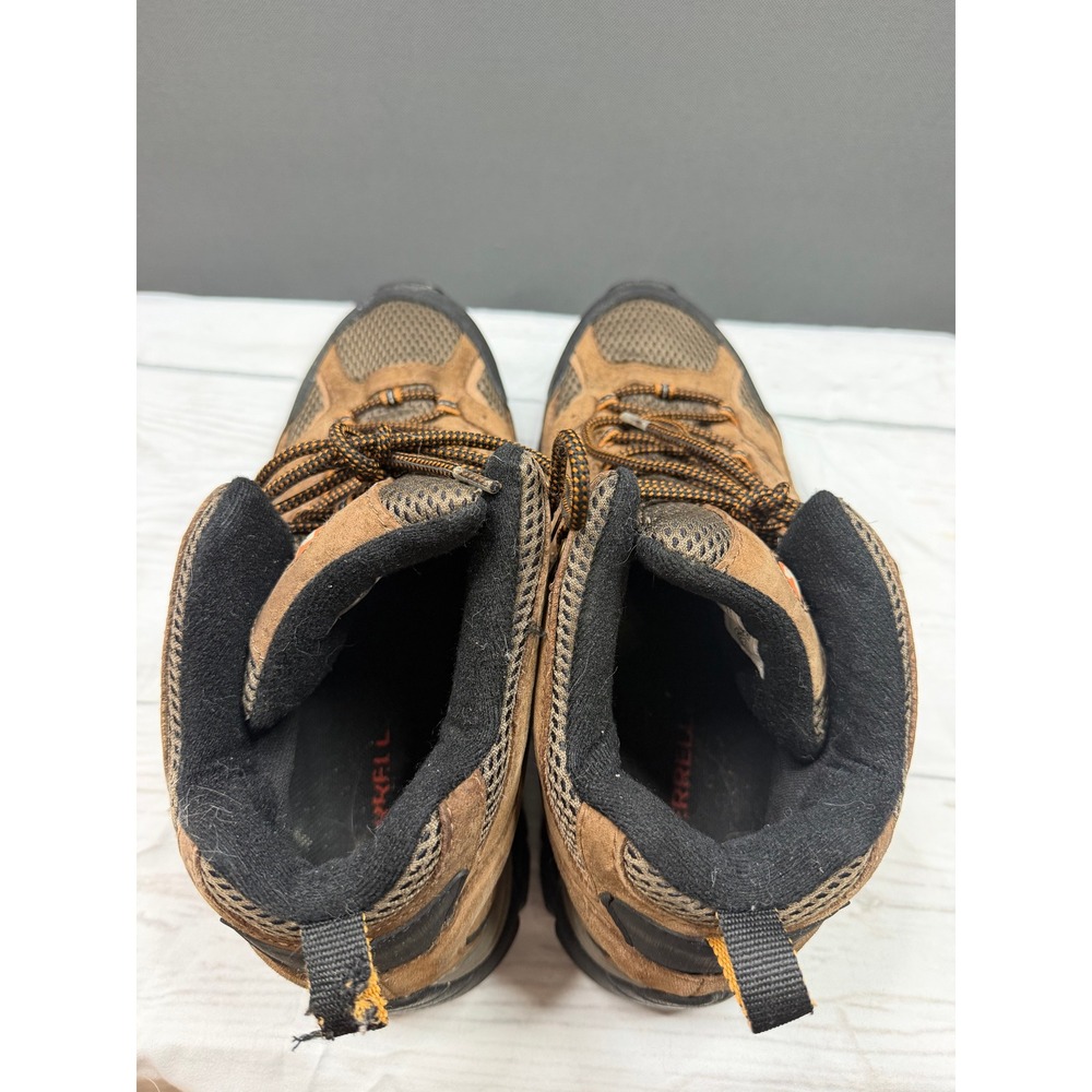 Merrell Moab 2 Mid Ventilator Hiking Boots Mens Brown Suede Mesh 11W - Picture 9 of 11